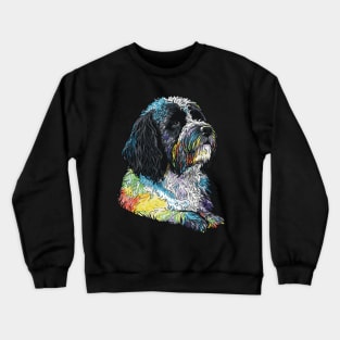 Portuguese Water Dog Art Crewneck Sweatshirt